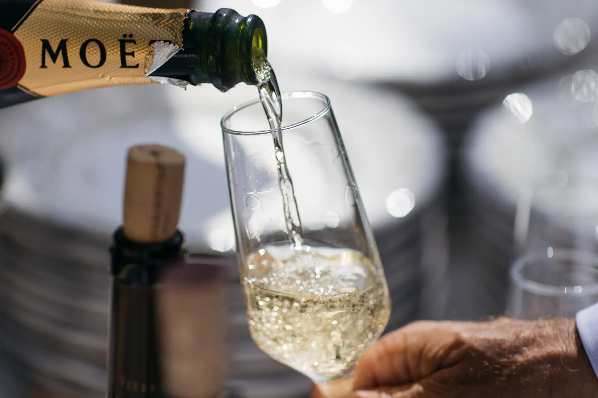 Eventos en Alcuzcuz copa de champán